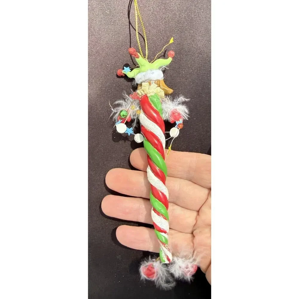 Vintage Katherines Collection Dangle Leg Noel Dog Christmas Ornament Rare! -K2